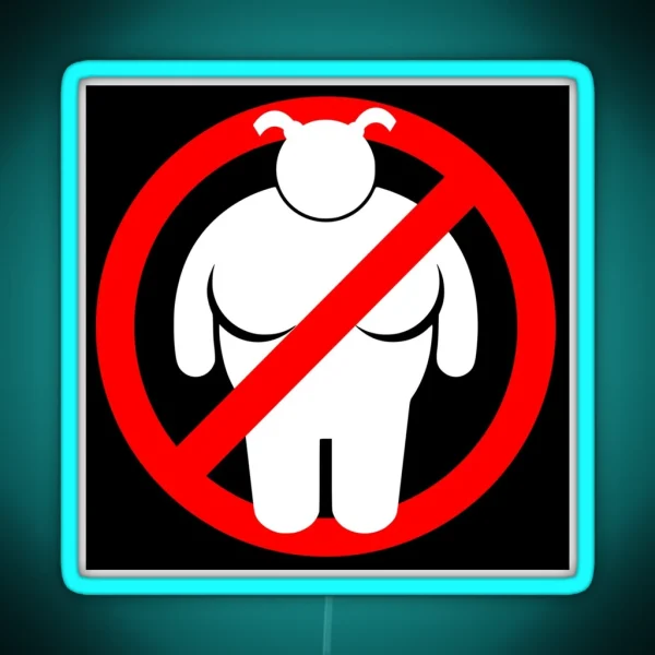 NOT ALLOWED RGB Neon Sign