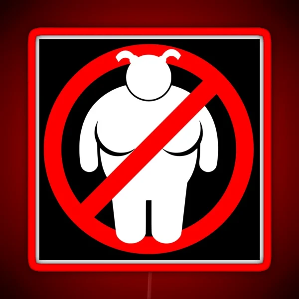 NOT ALLOWED RGB Neon Sign