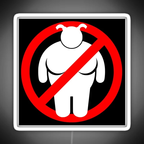 NOT ALLOWED RGB Neon Sign