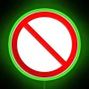 Neon Not Allowed Signs in RGB LED Display Options Available