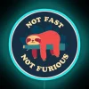 Boldly declaring your non-existent need for speed in bright letters.