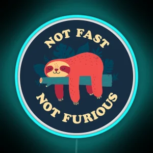 Not Fast Not Furious RGB Neon Sign