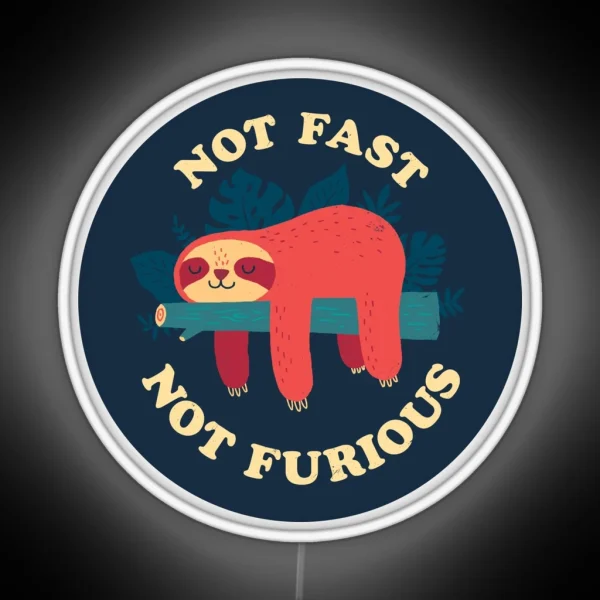 Not Fast Not Furious RGB Neon Sign