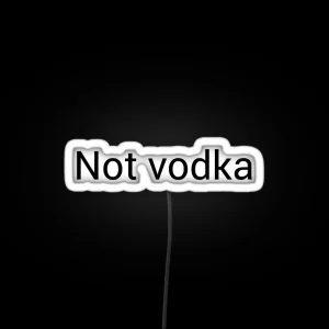 Not Vodka Mug RGB Neon Sign