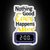 Vibrant Late Night Warning LED Sign with Rainbow RGB Neon Lighting