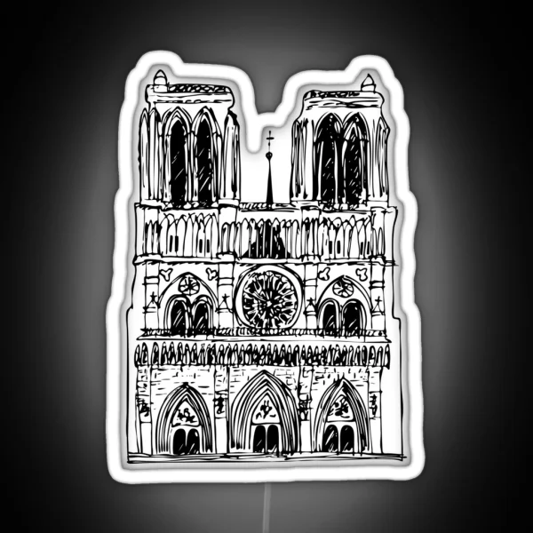 Notre Dame De Paris RGB Neon Sign