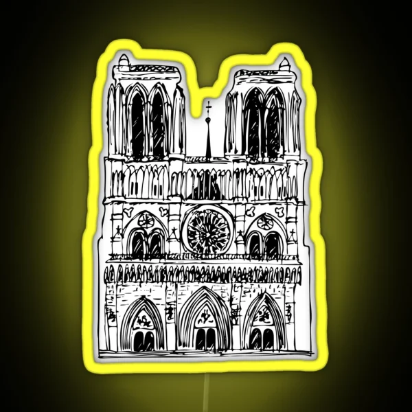 Notre Dame De Paris RGB Neon Sign