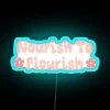 Neon eating disorder recovery quote led promotes self-care and wellness.