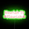 Eating disorder recovery motivation with nourishing quotes in bright colors