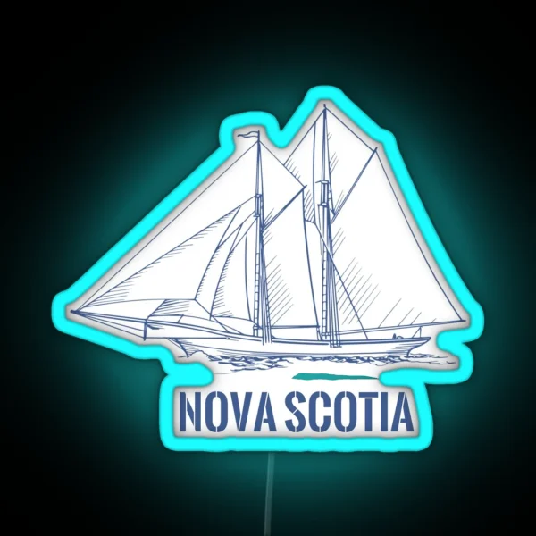 Nova Scotia Schooner RGB Neon Sign