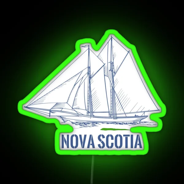Nova Scotia Schooner RGB Neon Sign