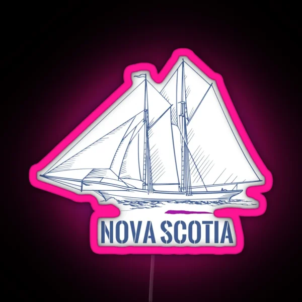 Nova Scotia Schooner RGB Neon Sign