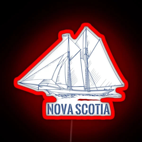 Nova Scotia Schooner RGB Neon Sign