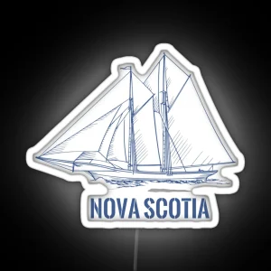 Nova Scotia Schooner RGB Neon Sign