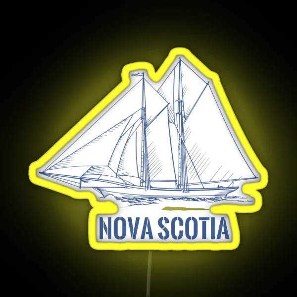 Nova Scotia Schooner RGB Neon Sign
