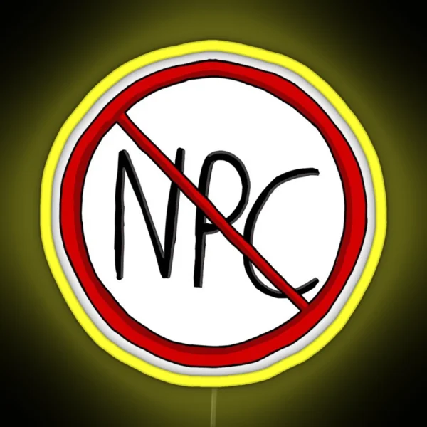 NPC Ban RGB Neon Sign