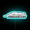 Original Predator Cues Neon Sign with Black and White Logo