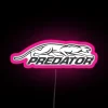 Customizable Original Predator Cues Logo Black White Neon RGB Sign
