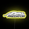 Neon RGB LED Sign with Predator Cues Logo Design Illumination