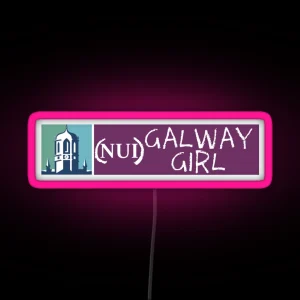 NUI Galway Girl RGB Neon Sign