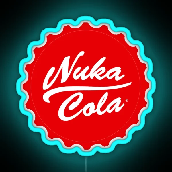 Nuka Cola Fallout Inspired Wall Art Home RGB Neon Sign