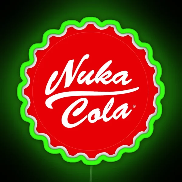 Nuka Cola Fallout Inspired Wall Art Home RGB Neon Sign