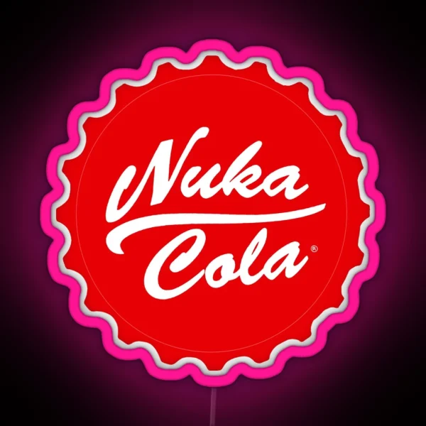 Nuka Cola Fallout Inspired Wall Art Home RGB Neon Sign