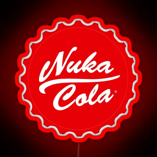 Nuka Cola Fallout Inspired Wall Art Home RGB Neon Sign