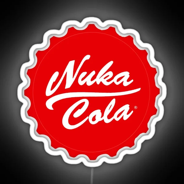 Nuka Cola Fallout Inspired Wall Art Home RGB Neon Sign