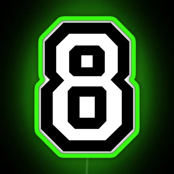 Number Eight RGB Neon Sign