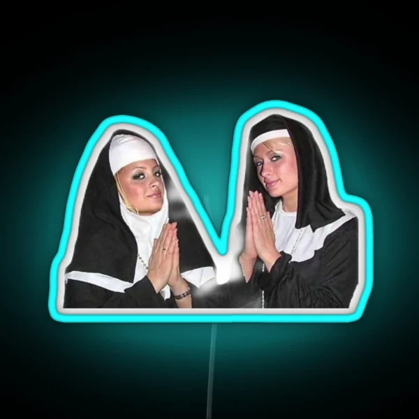 Nun Paris And Nicole RGB Neon Sign