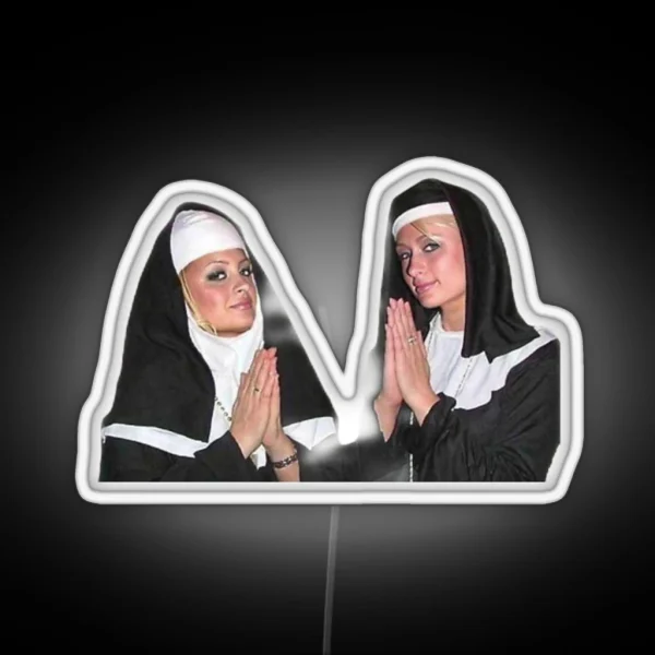 Nun Paris And Nicole RGB Neon Sign
