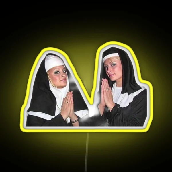 Nun Paris And Nicole RGB Neon Sign