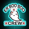 Medical mischief meets mesmerizing color with the Nurse Ghost crew sign.