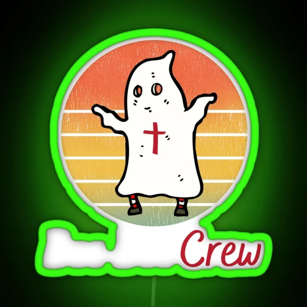 Nurse Ghost Er Boo Boo Crew RGB Neon Sign
