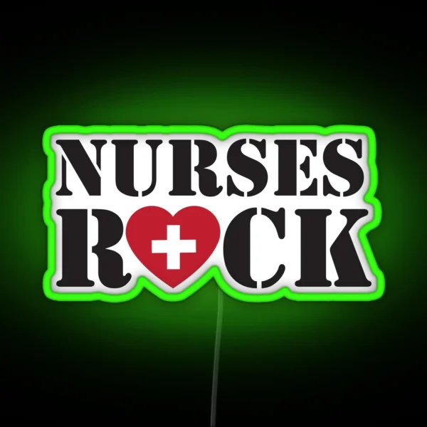 Nurses Rock RGB Neon Sign