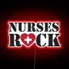 Neon sign featuring vibrant colors and nursing profession pride.
