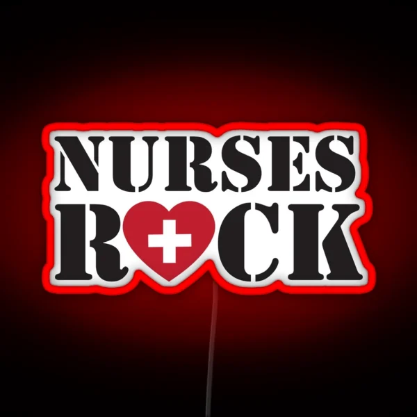 Nurses Rock RGB Neon Sign