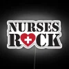 Nurses Rock RGB LED Neon Sign with Modern Medical Theme