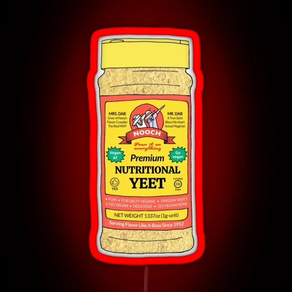 Nutritional Yeet RGB Neon Sign