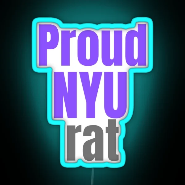 NYU Rats RGB Neon Sign