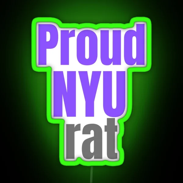 NYU Rats RGB Neon Sign