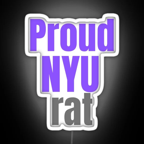 NYU Rats RGB Neon Sign