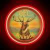 Vintage Style RGB Neon Sign - Old Forester Bourbon Frankfort