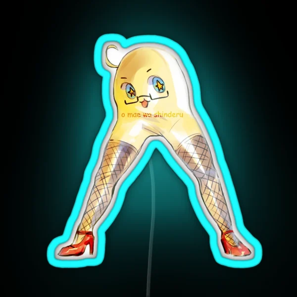 O Mae Wa Shinderu APH Mochi America RGB Neon Sign