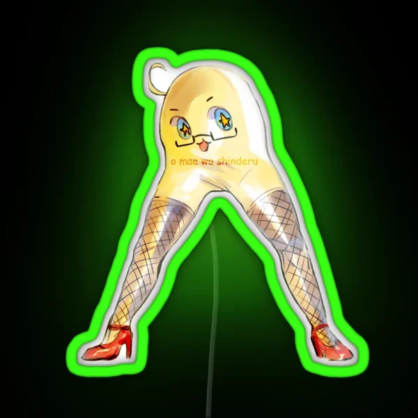 O Mae Wa Shinderu APH Mochi America RGB Neon Sign