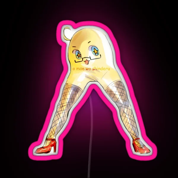 O Mae Wa Shinderu APH Mochi America RGB Neon Sign