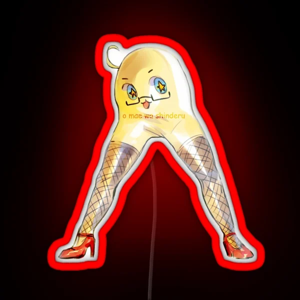 O Mae Wa Shinderu APH Mochi America RGB Neon Sign