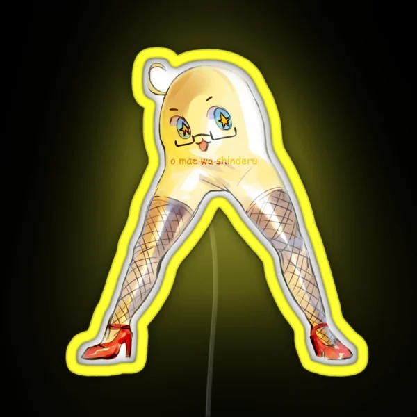O Mae Wa Shinderu APH Mochi America RGB Neon Sign
