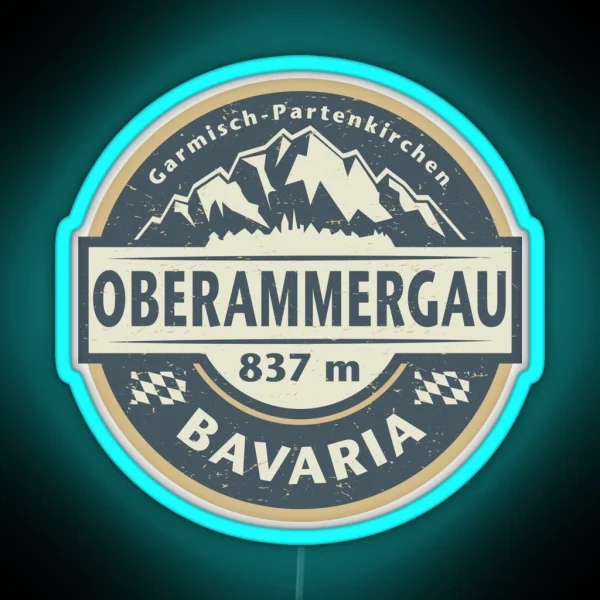 Oberammergau Bavaria Germany RGB Neon Sign